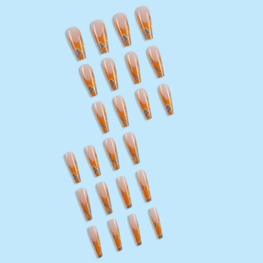 Coffin sharp french orange lines