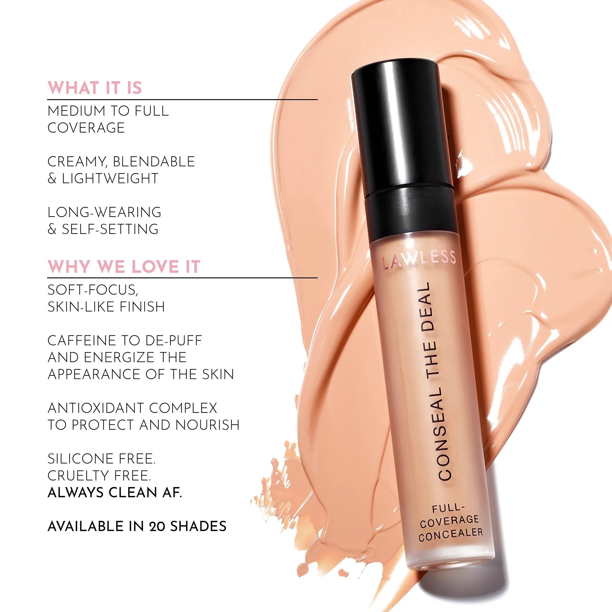 Conseal The Deal Lightweight, Long-Wear Everyday Concealer with Caffeine