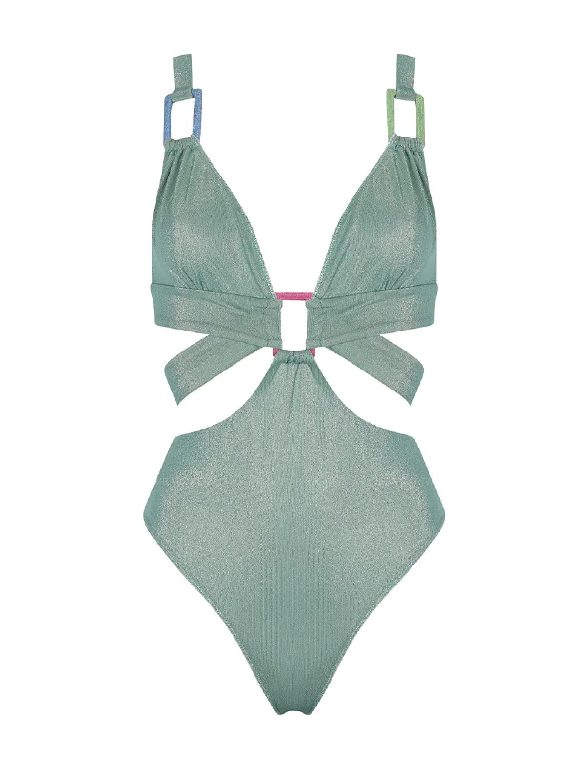 Cristina Green Shiny One Piece ::RET