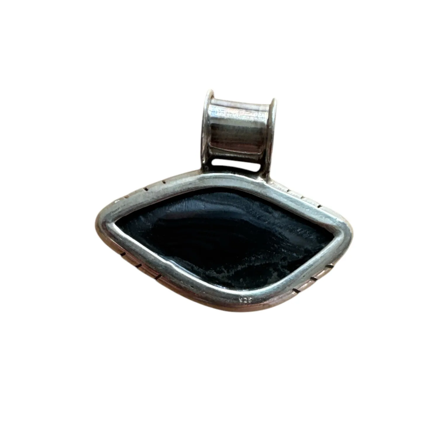 Crown of Psilomelane Solid 925 Sterling Silver Pendant