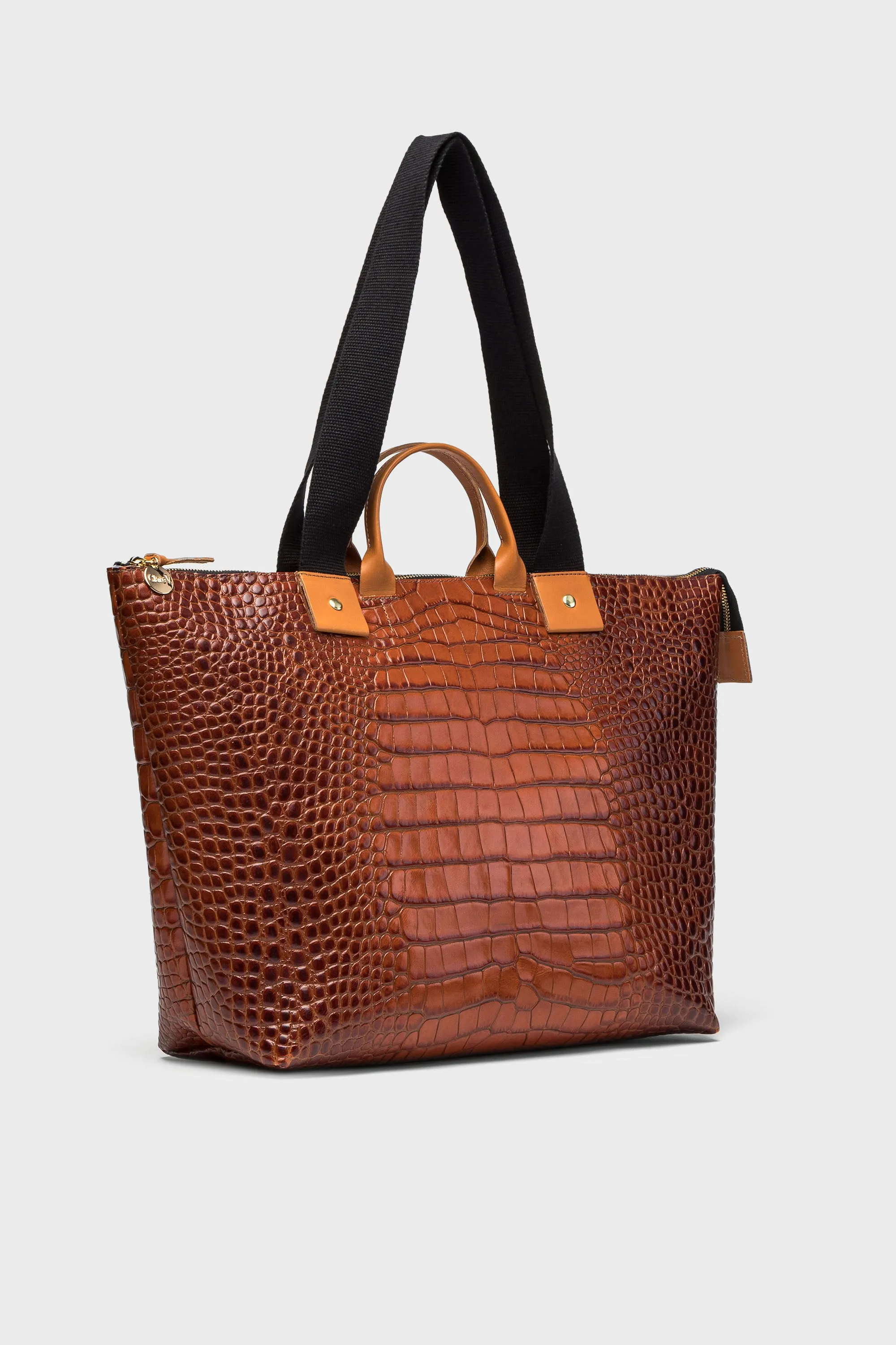 Cuoio Autumn Croc Le Zip Sac