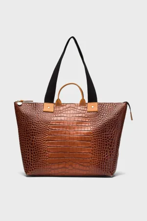 Cuoio Autumn Croc Le Zip Sac