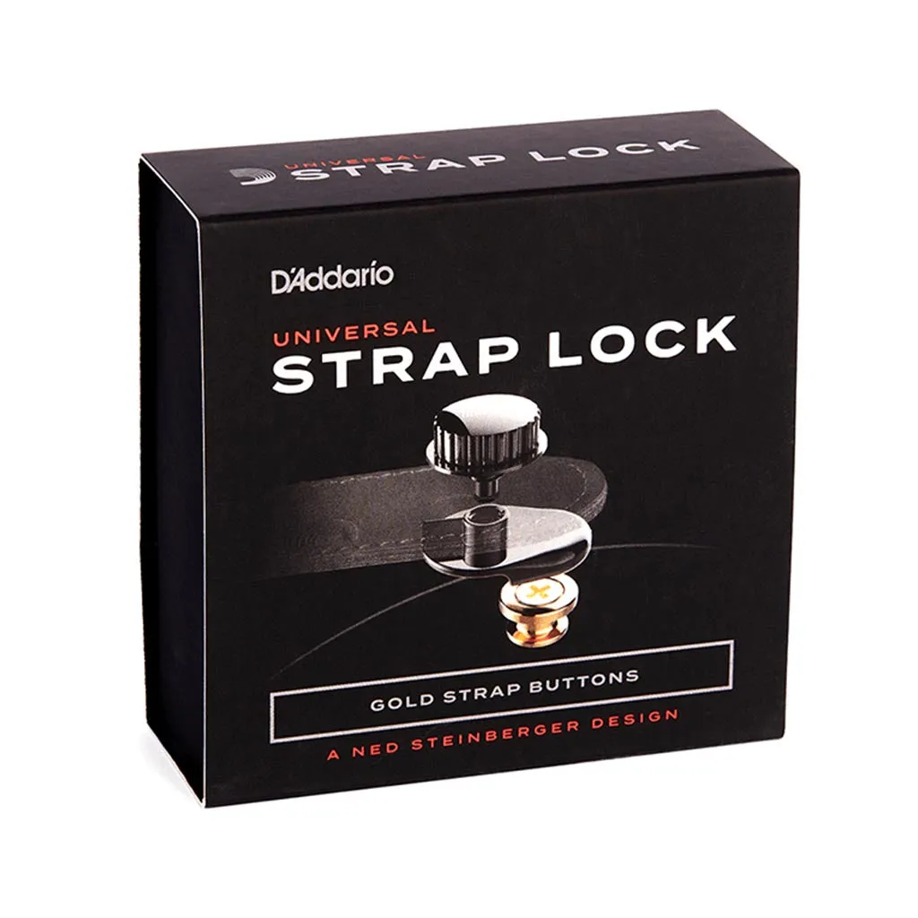 D'Addario NS Universal Strap Lock System, Gold
