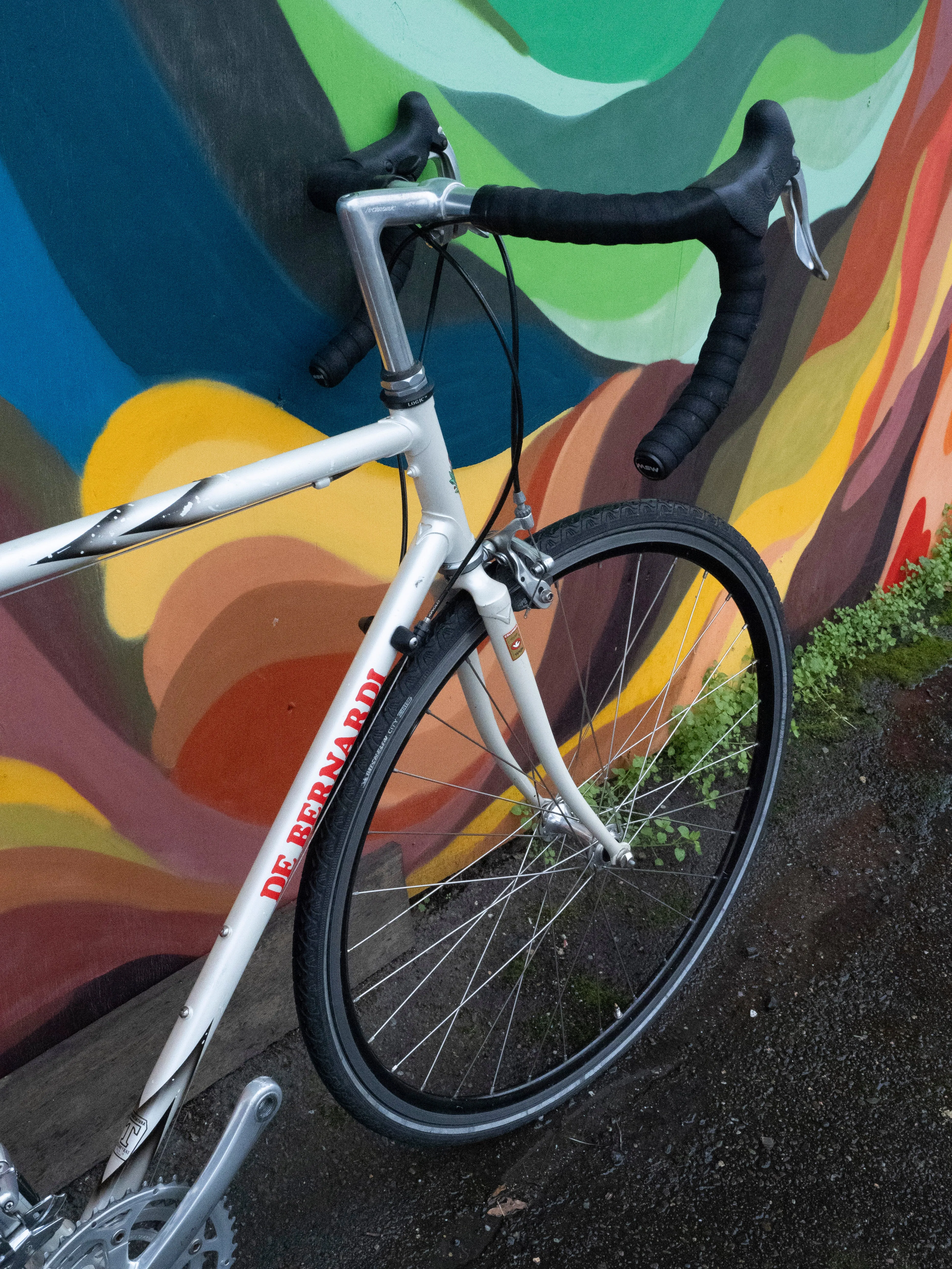 De Bernardi Vintage Italian Road Bike - white, red and black - 55cm/Md-Lg