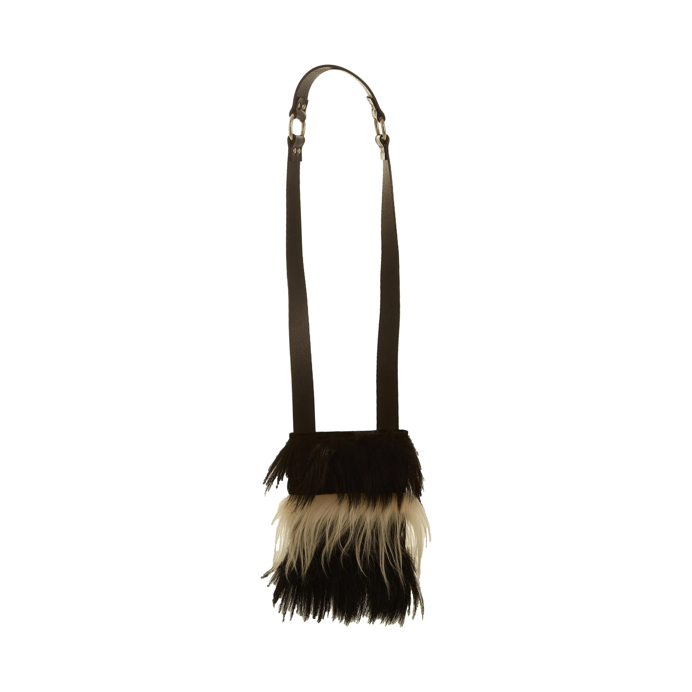 Dolce & Gabbana Black Fur Shoulder Bag
