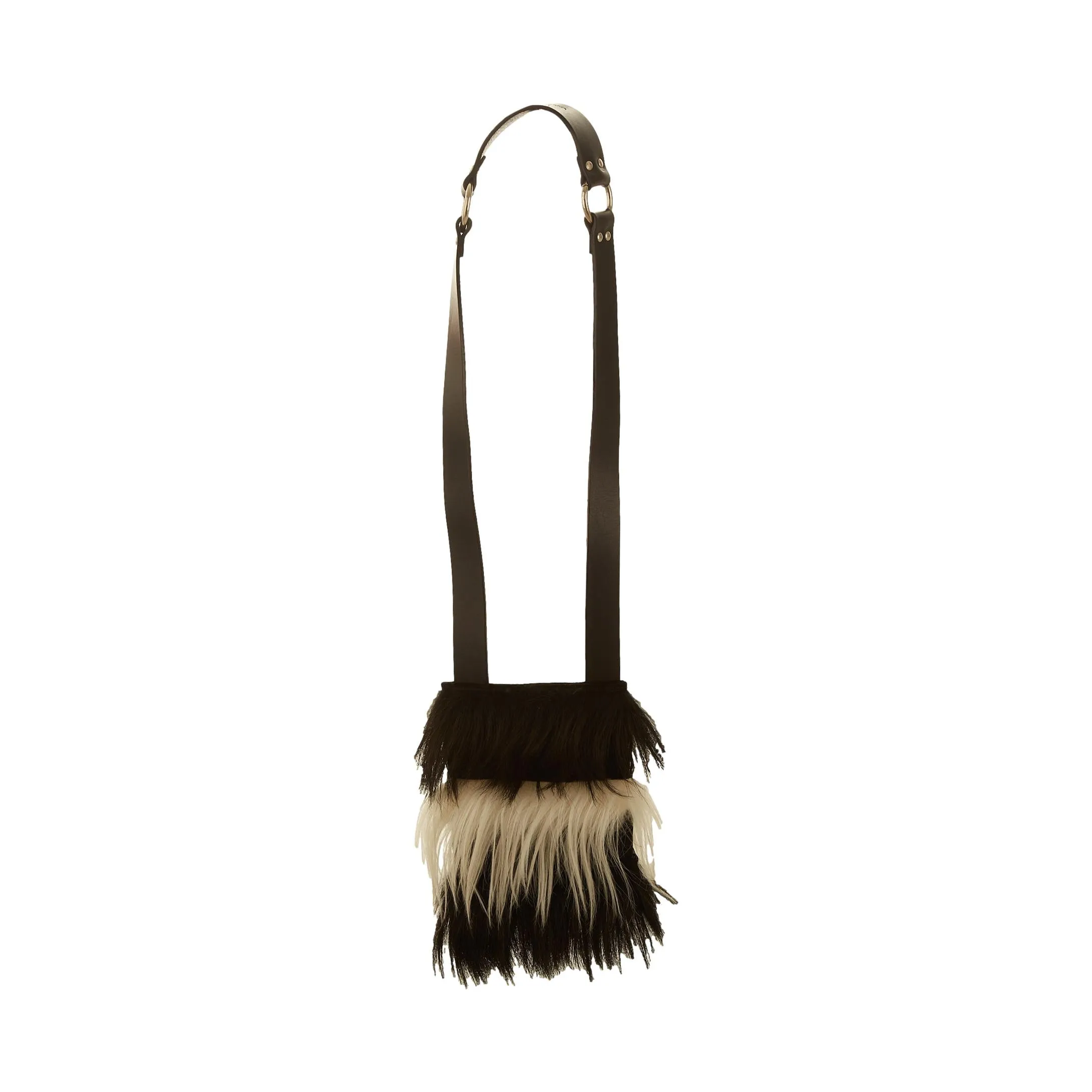 Dolce & Gabbana Black Fur Shoulder Bag