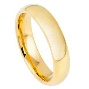 Domed Gold-Plated Shiny Polish - 5mm
