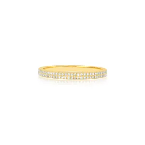 Double Row Diamond Ring
