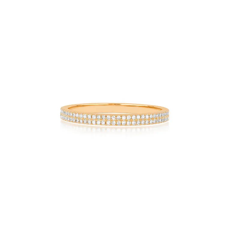 Double Row Diamond Ring