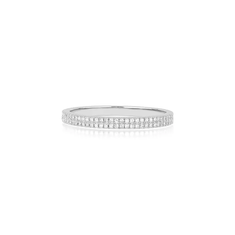 Double Row Diamond Ring