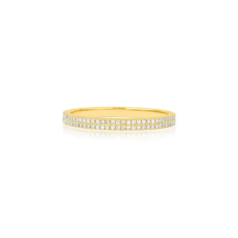 Double Row Diamond Ring