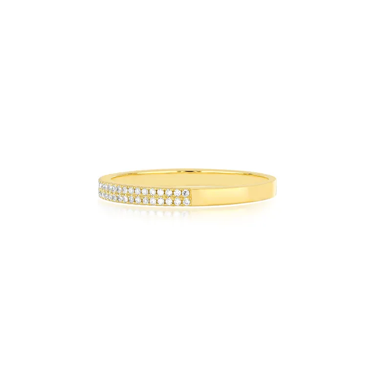 Double Row Diamond Ring