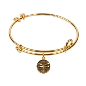 Dragonfly, Bangle 18K Gold Plated