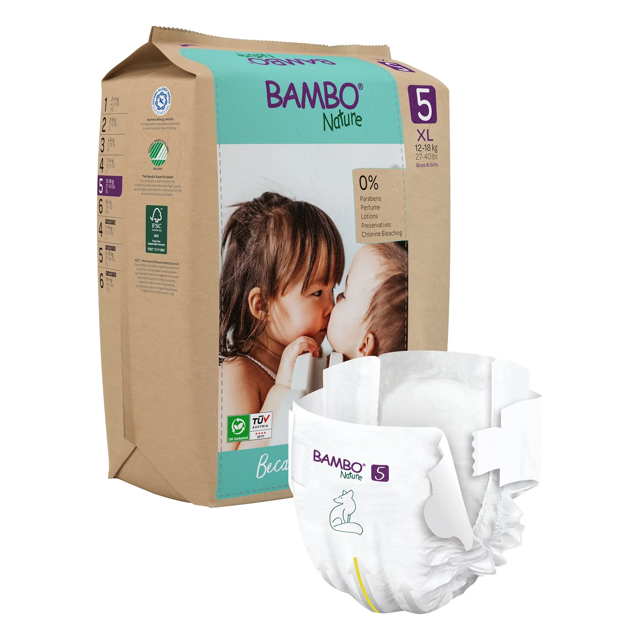 Eco-Friendly Diapers (Size 5, 11-25kgs)