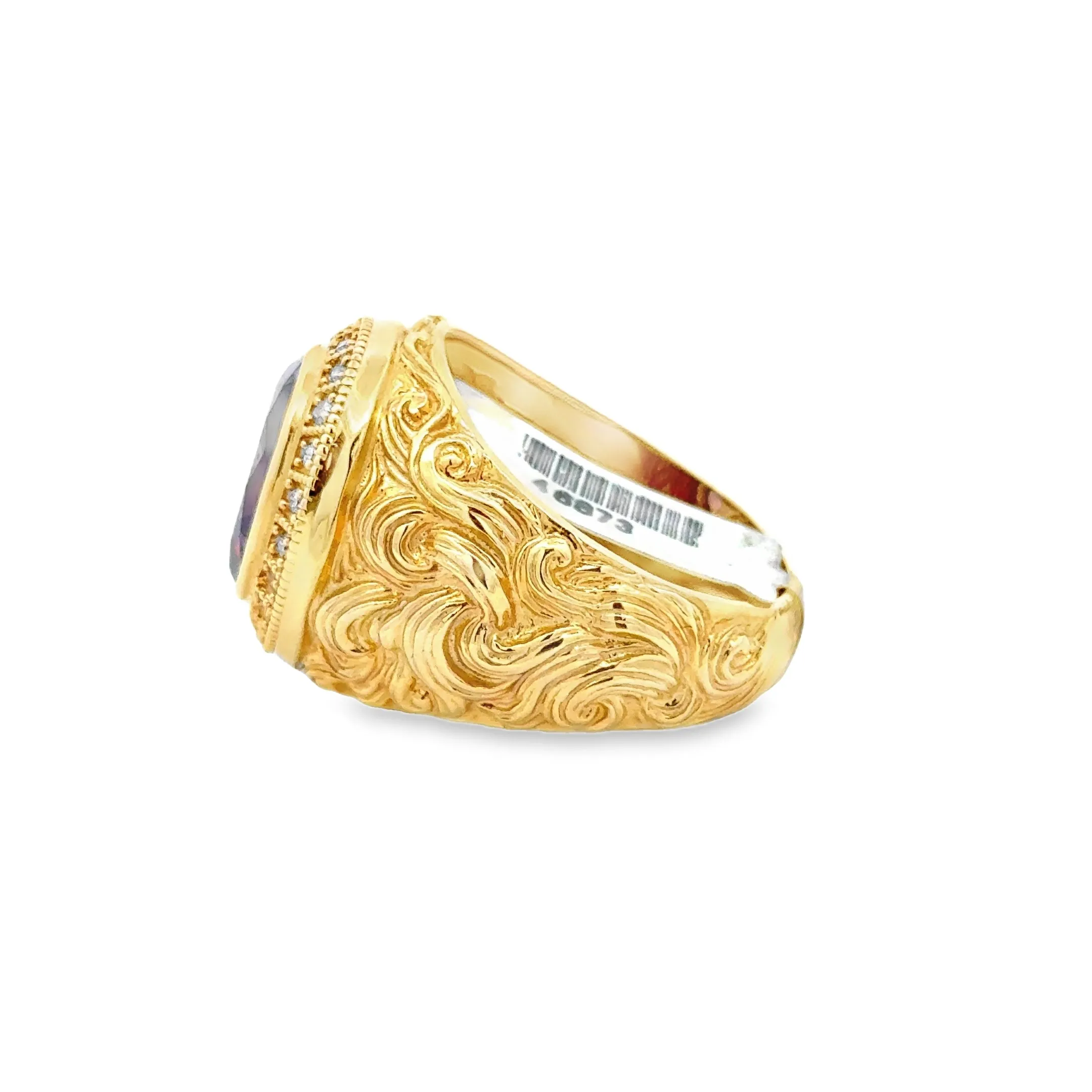 Elegant Amethyst Gold Ring 10k