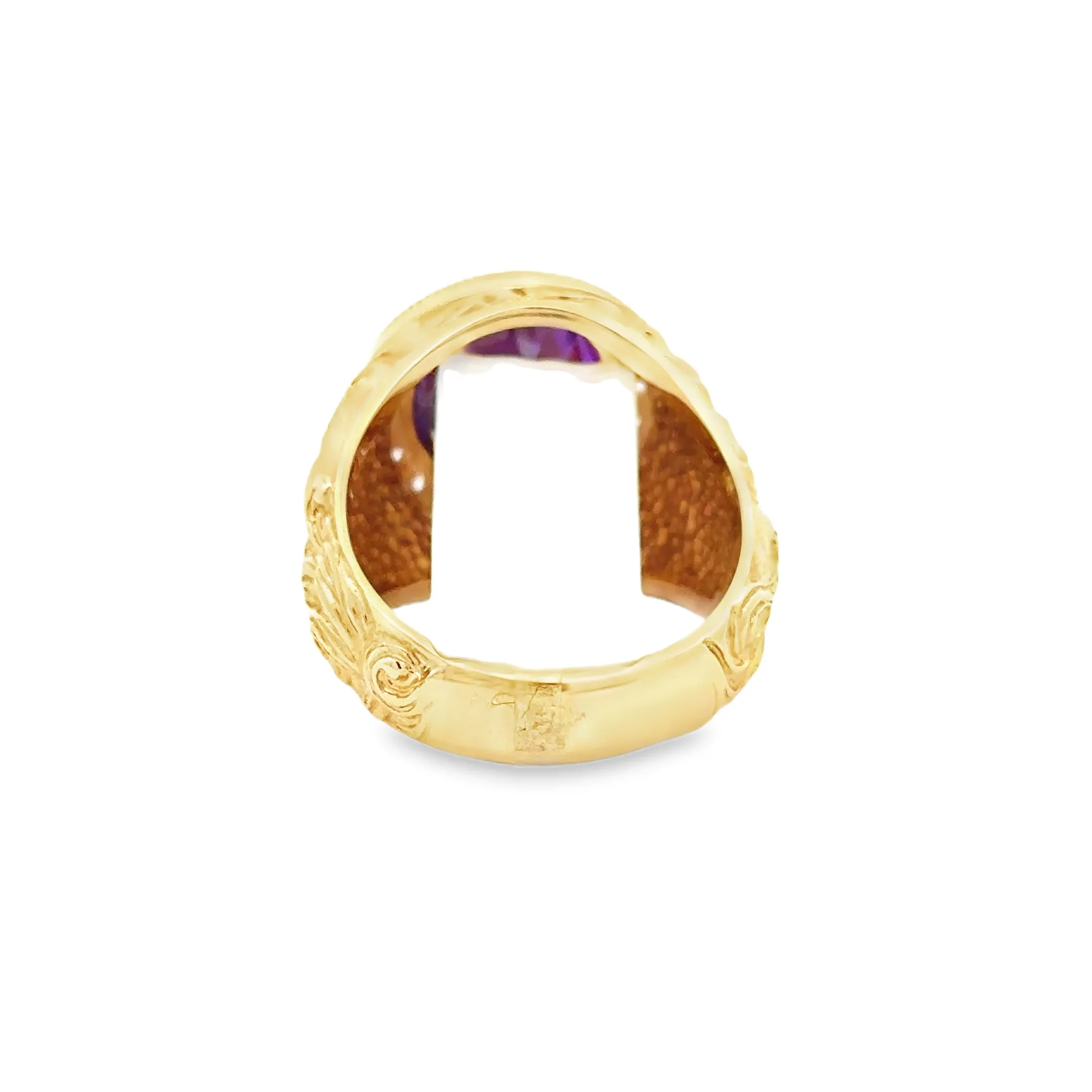 Elegant Amethyst Gold Ring 10k
