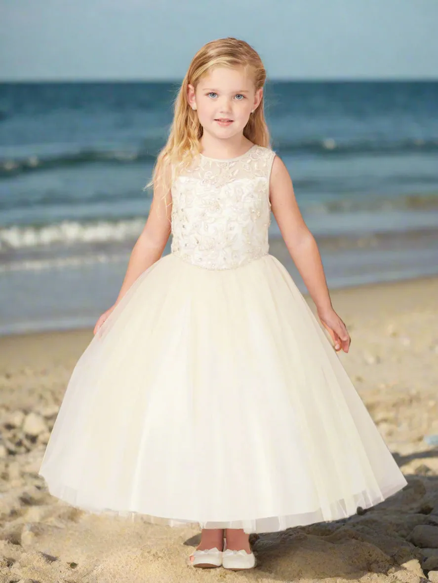 Elegant Lace & Rhinestone Sleeveless Dress