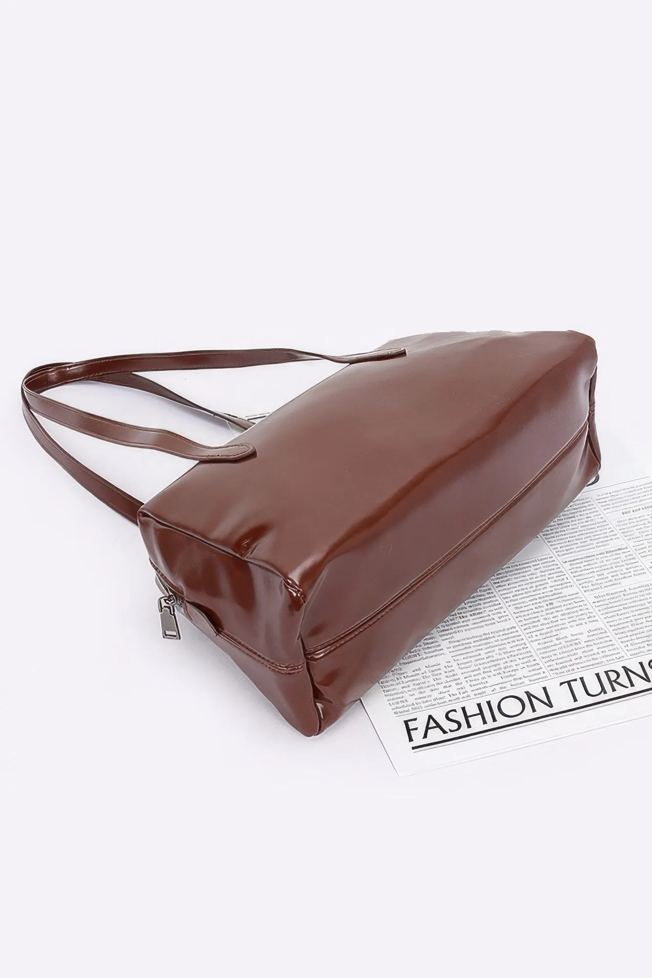 Faux Leather Sport Bag