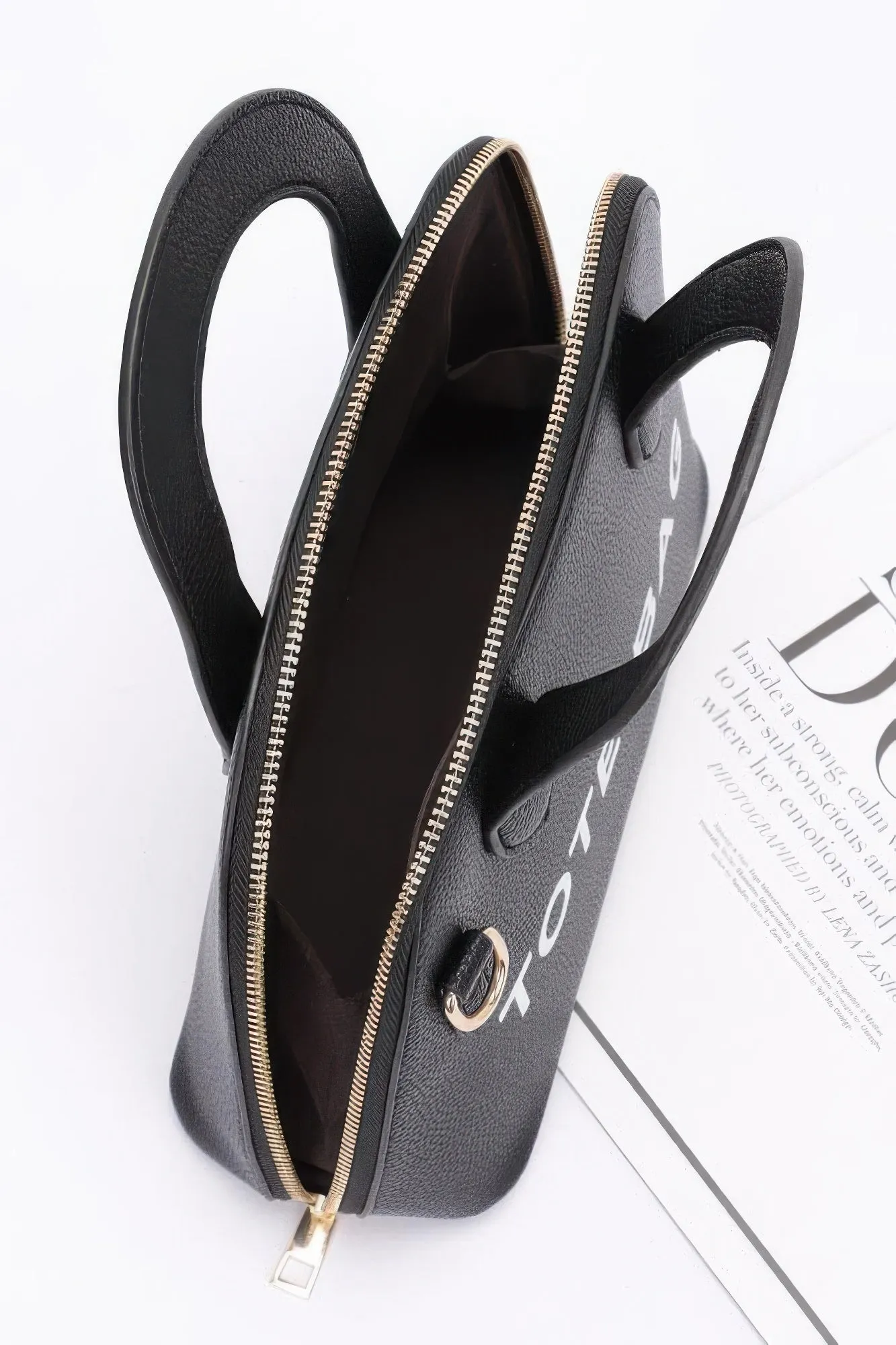 Faux Leather Tote Bag
