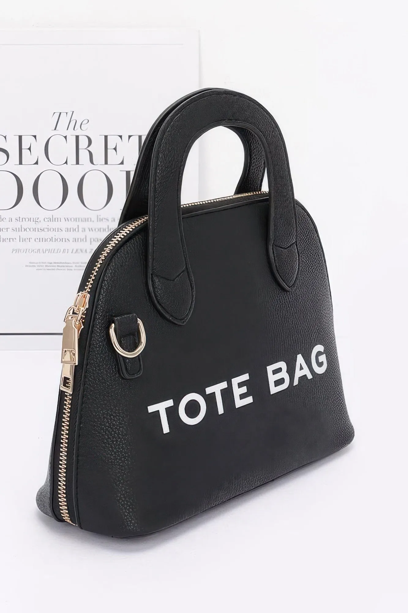 Faux Leather Tote Bag