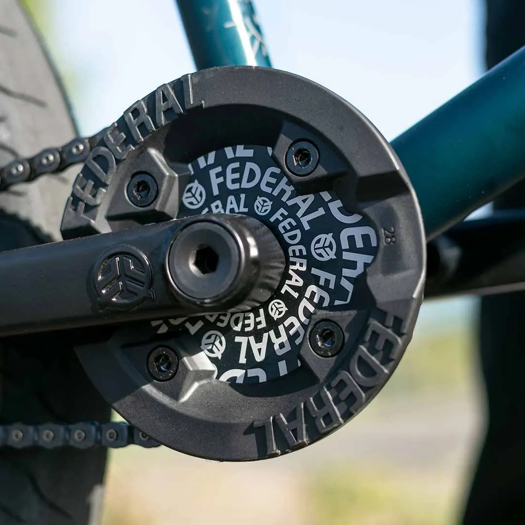 Federal Logo Solid Sprocket With Impact Guard - Black
