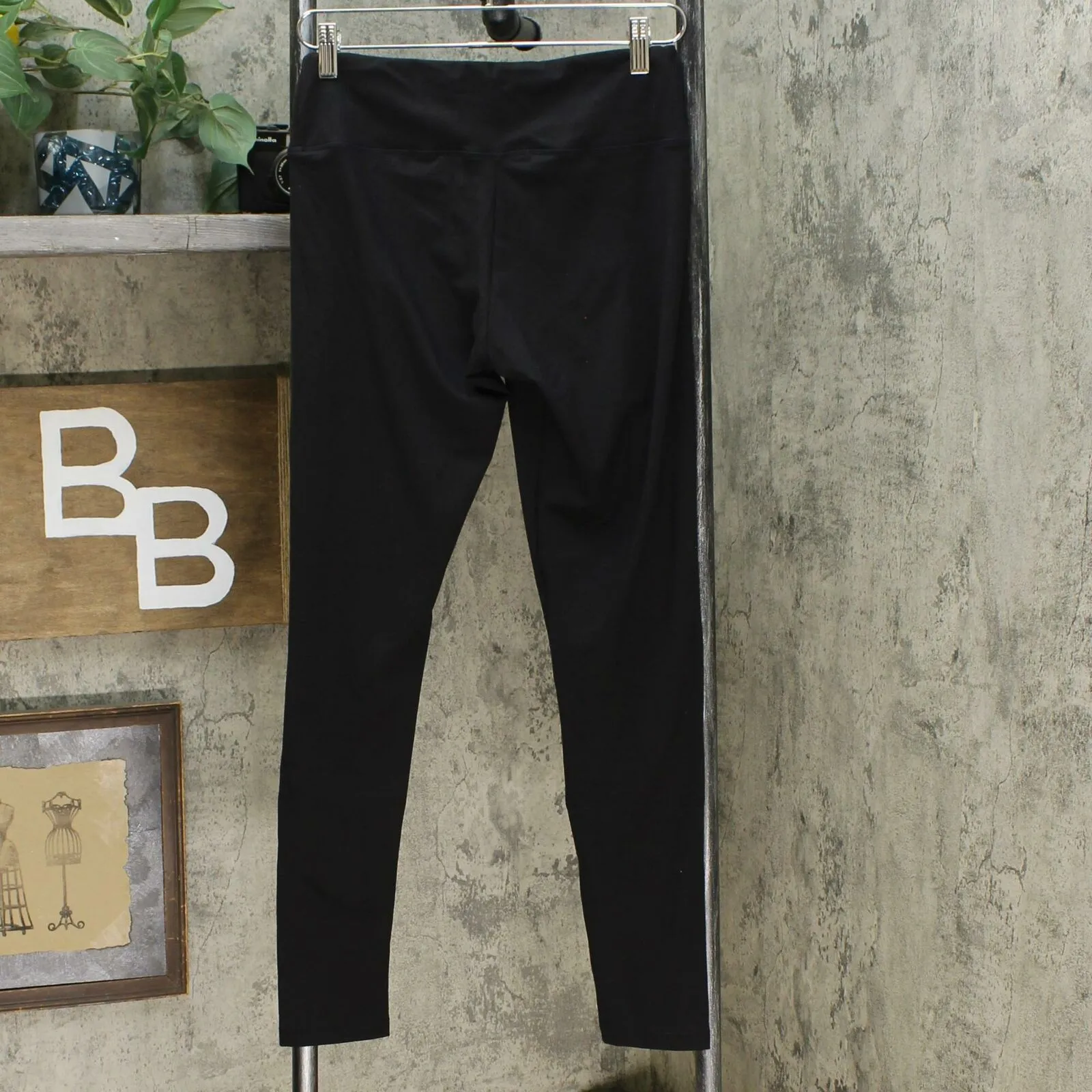 Felina 2 Pack Wide Waistband Sueded Lightweight Leggings Black Large