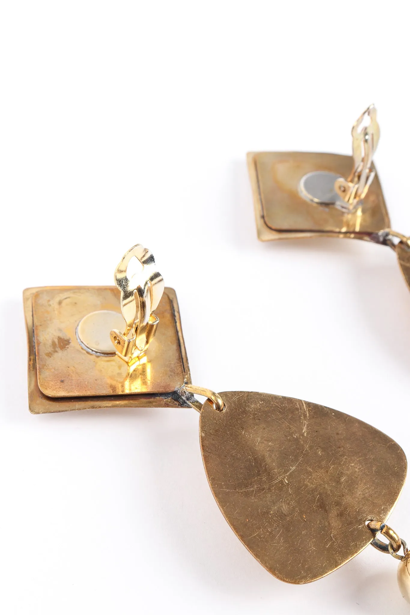 Fluted Wing Drop Earrings