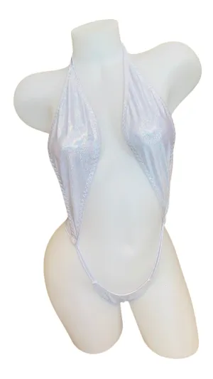 Foil Slingshot Bikini - White