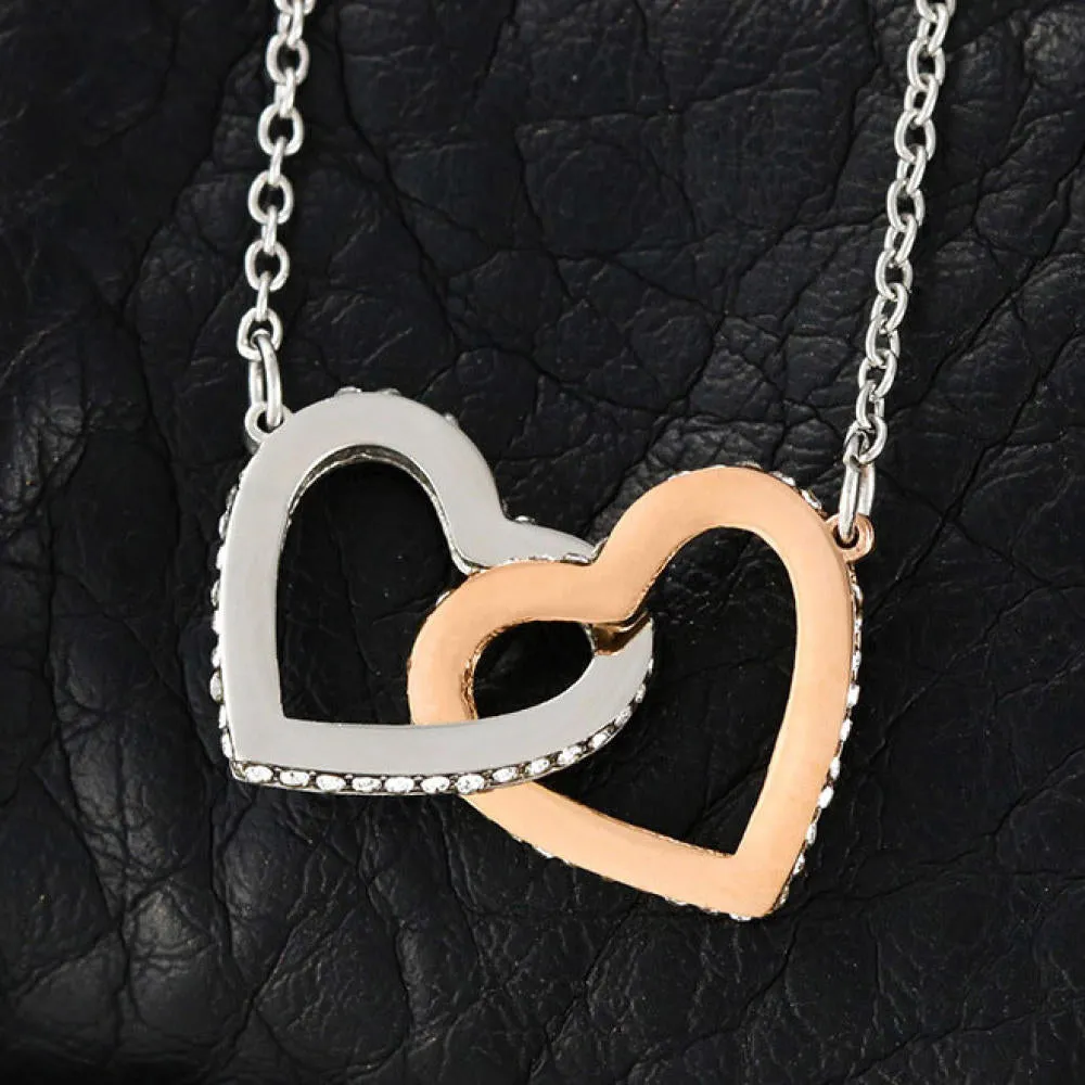 Gift For Daughter From Mom - Locked Hearts Necklace