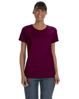 Gildan Ladies Lightweight 100% Cotton T-Shirt | Maroon