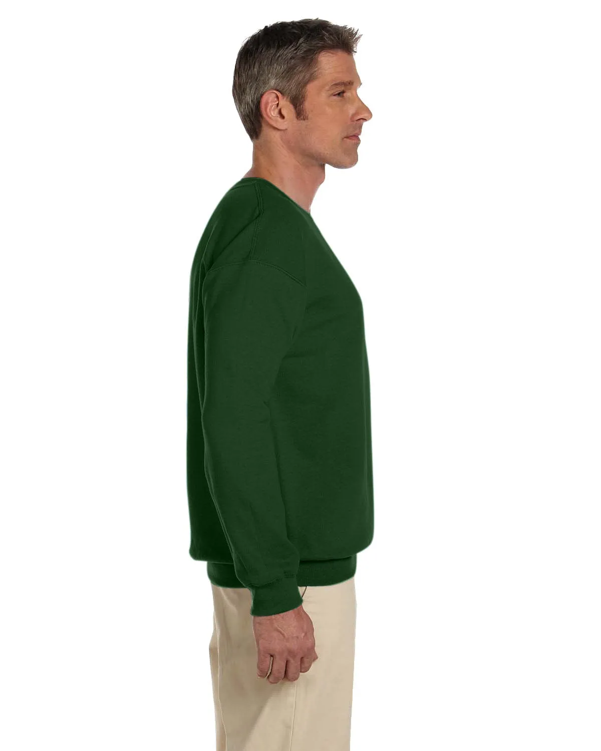 Gildan Lightweight 50/50 Crewneck Sweatshirt | Forest Green