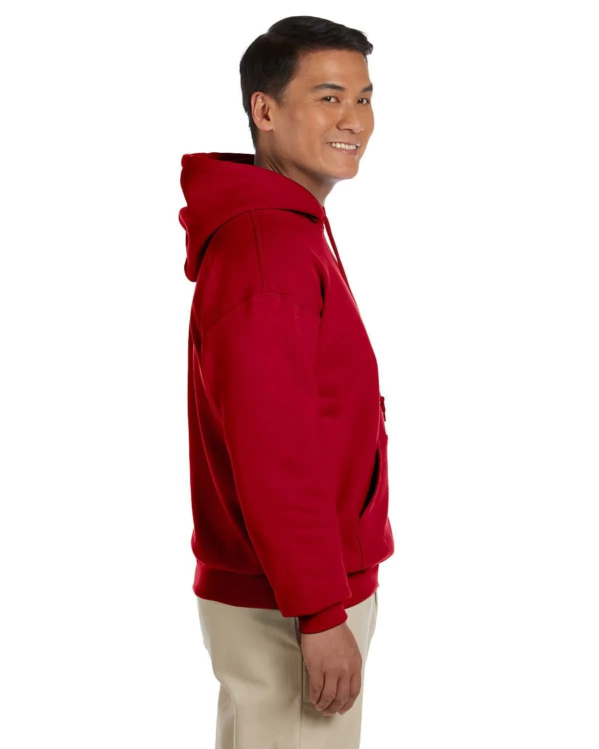Gildan Lightweight 50/50 Hoodie Sweatshirt | Cherry Red