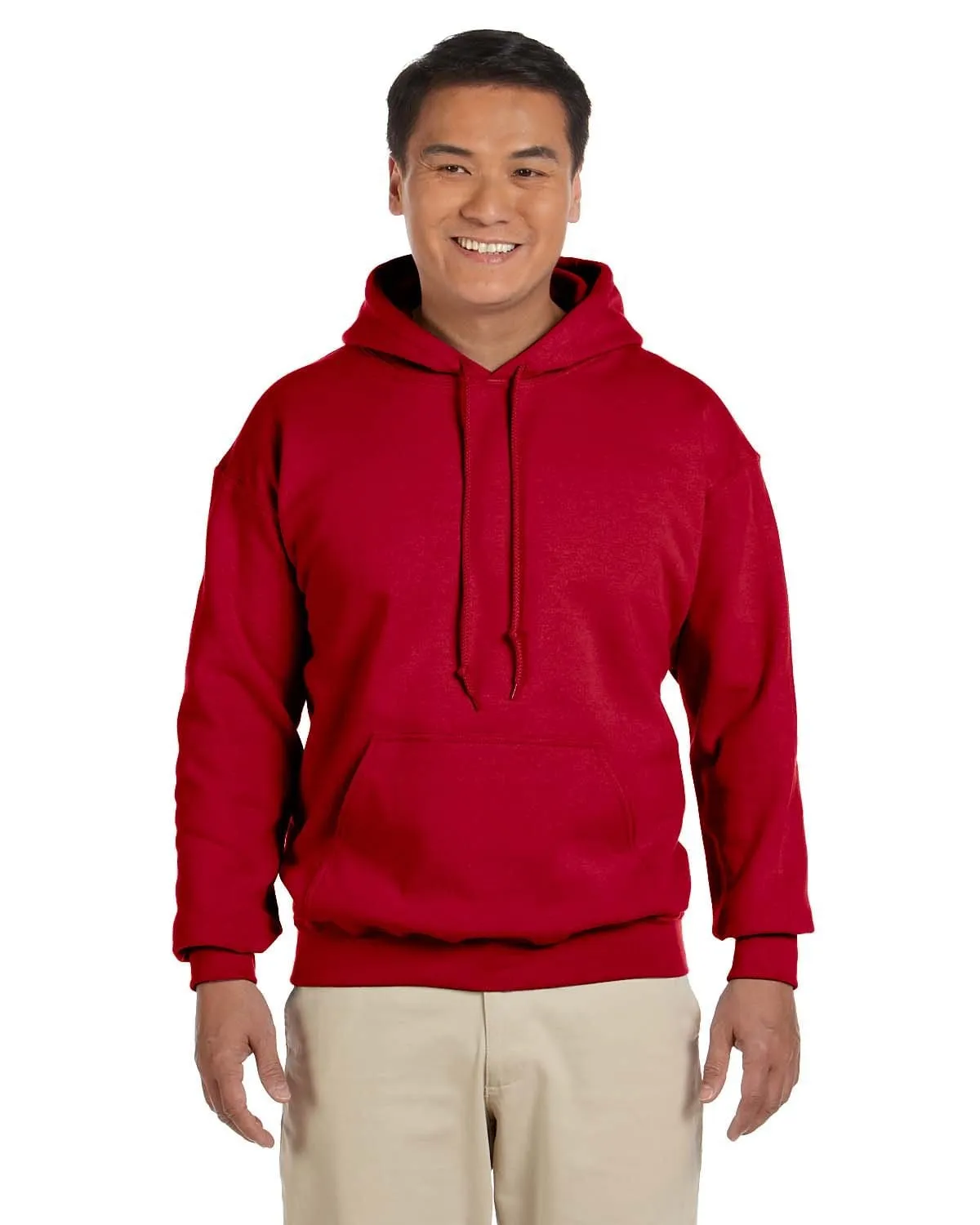 Gildan Lightweight 50/50 Hoodie Sweatshirt | Cherry Red