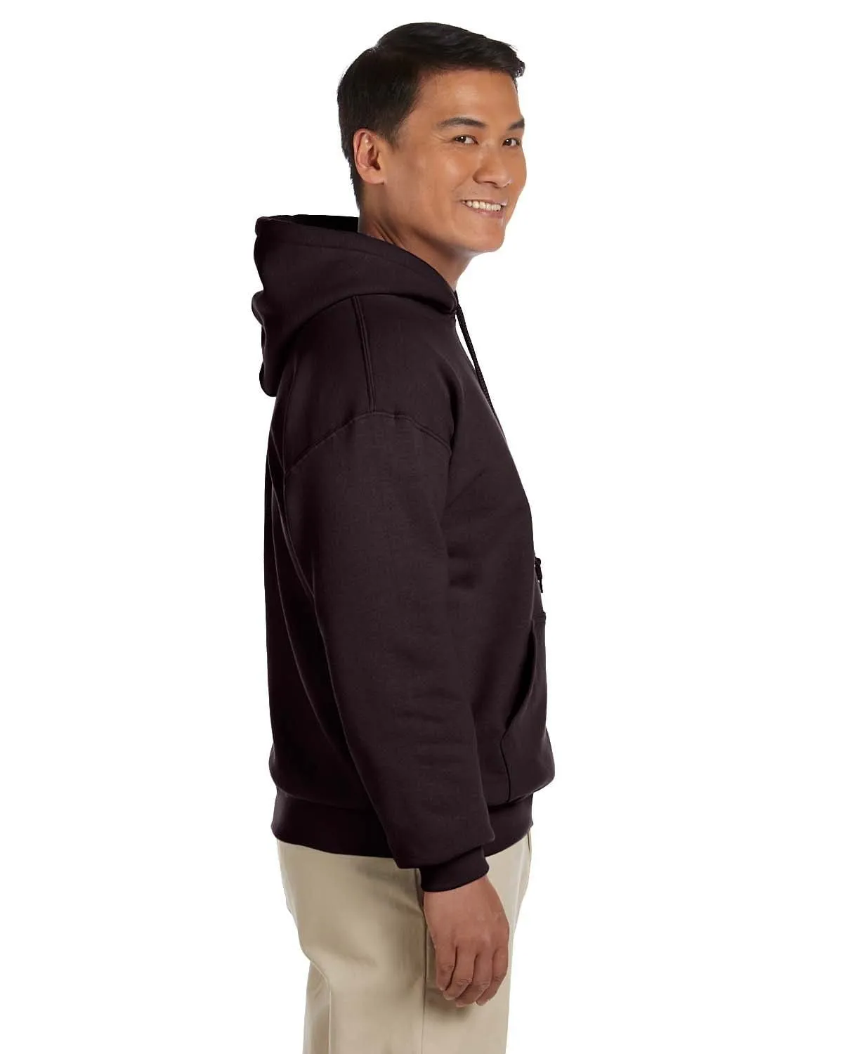 Gildan Lightweight 50/50 Hoodie Sweatshirt | Dark Chocolate