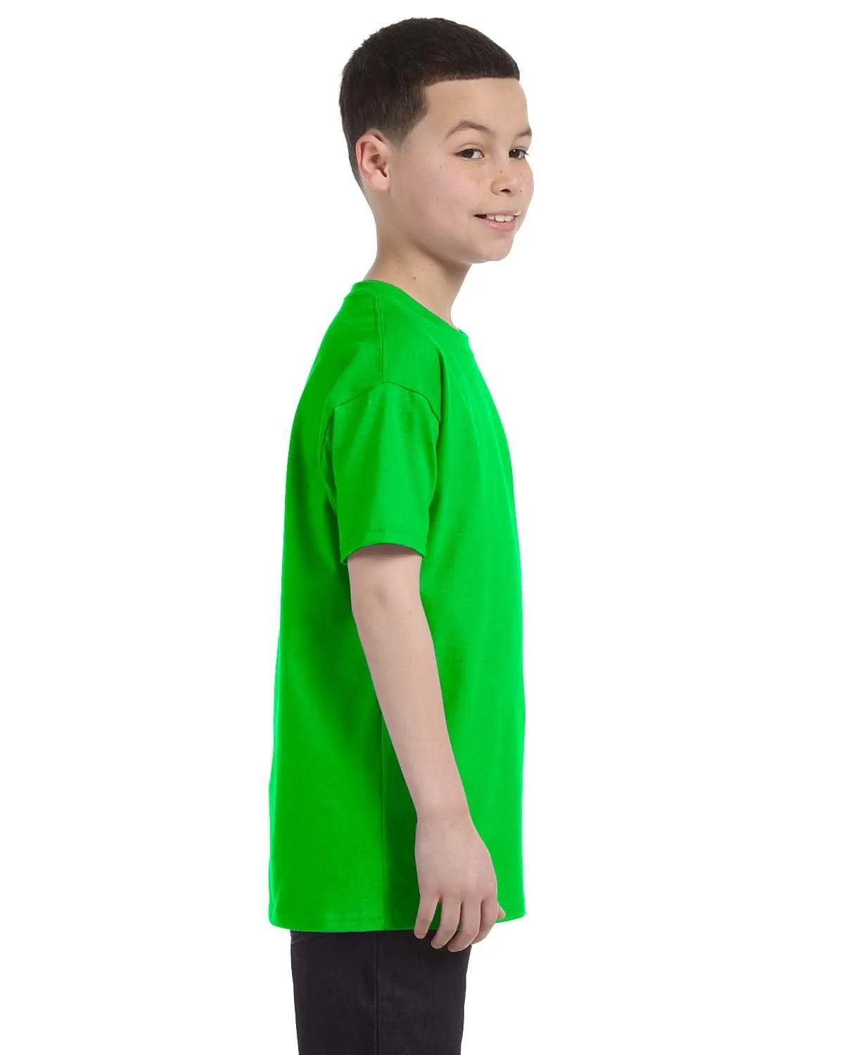Gildan Youth Lightweight 100% Cotton T-Shirt | Electric Green