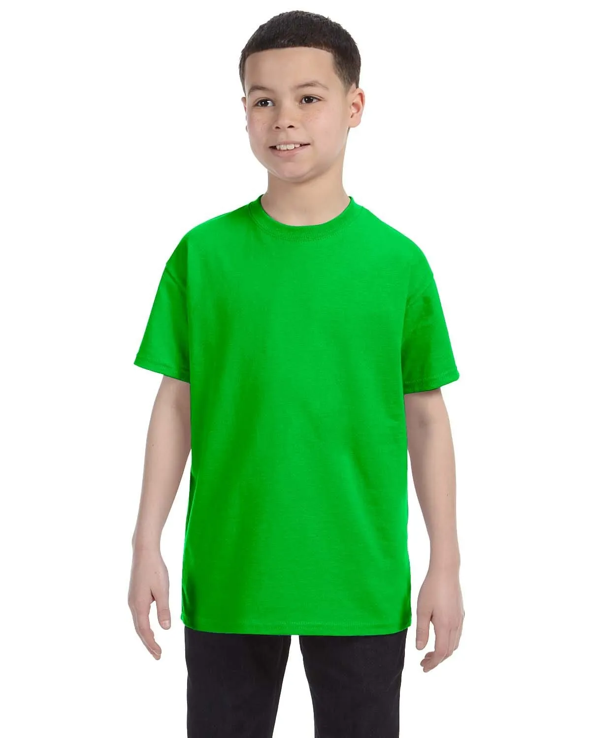 Gildan Youth Lightweight 100% Cotton T-Shirt | Electric Green