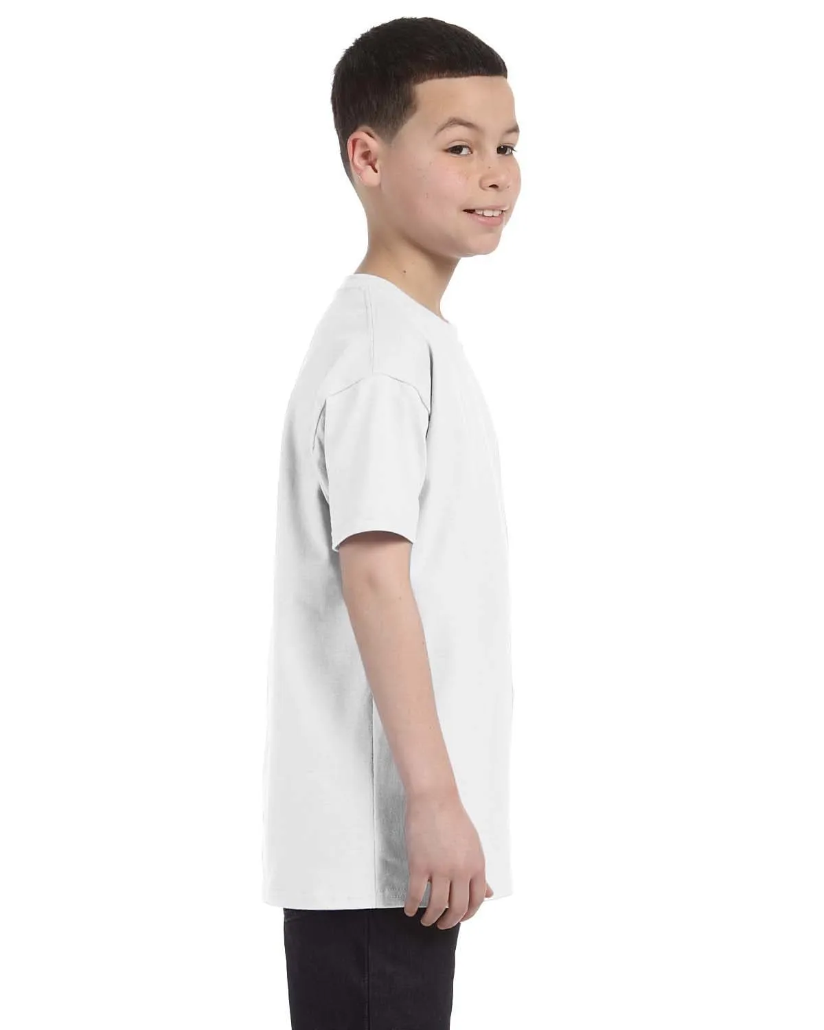 Gildan Youth Lightweight 100% Cotton T-Shirt | White