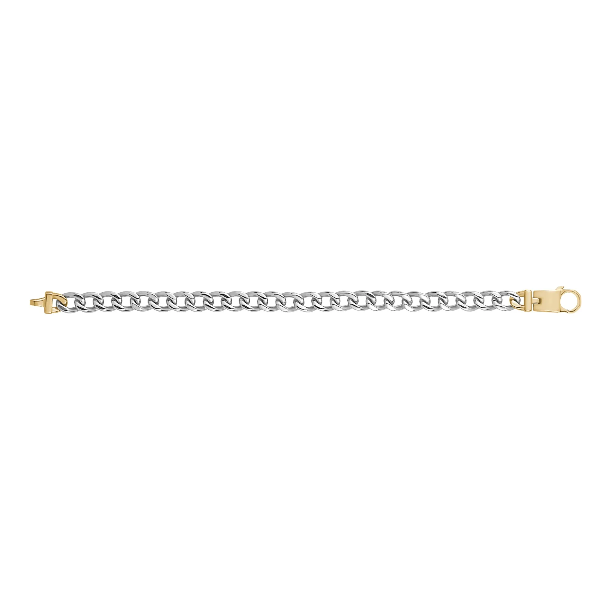 Gold Clasp Cuban Link Bracelet