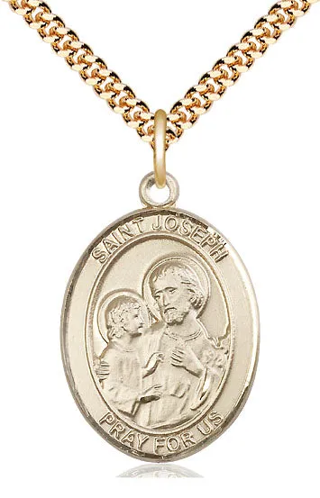 Gold Filled St Joseph Pendant 3/4"