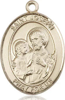 Gold Filled St Joseph Pendant 3/4"