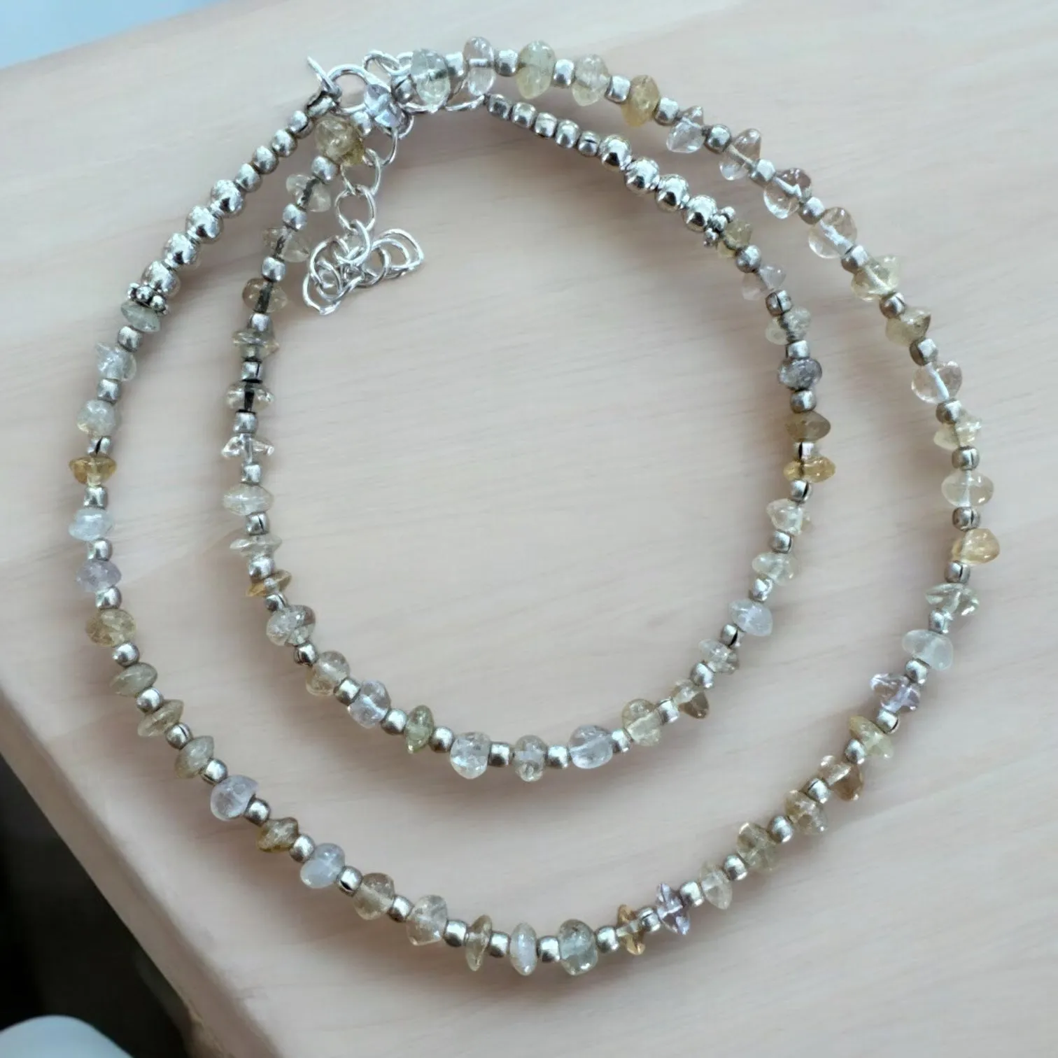 Gold Rutilated Quartz Necklace