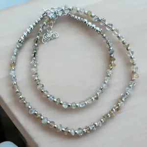 Gold Rutilated Quartz Necklace