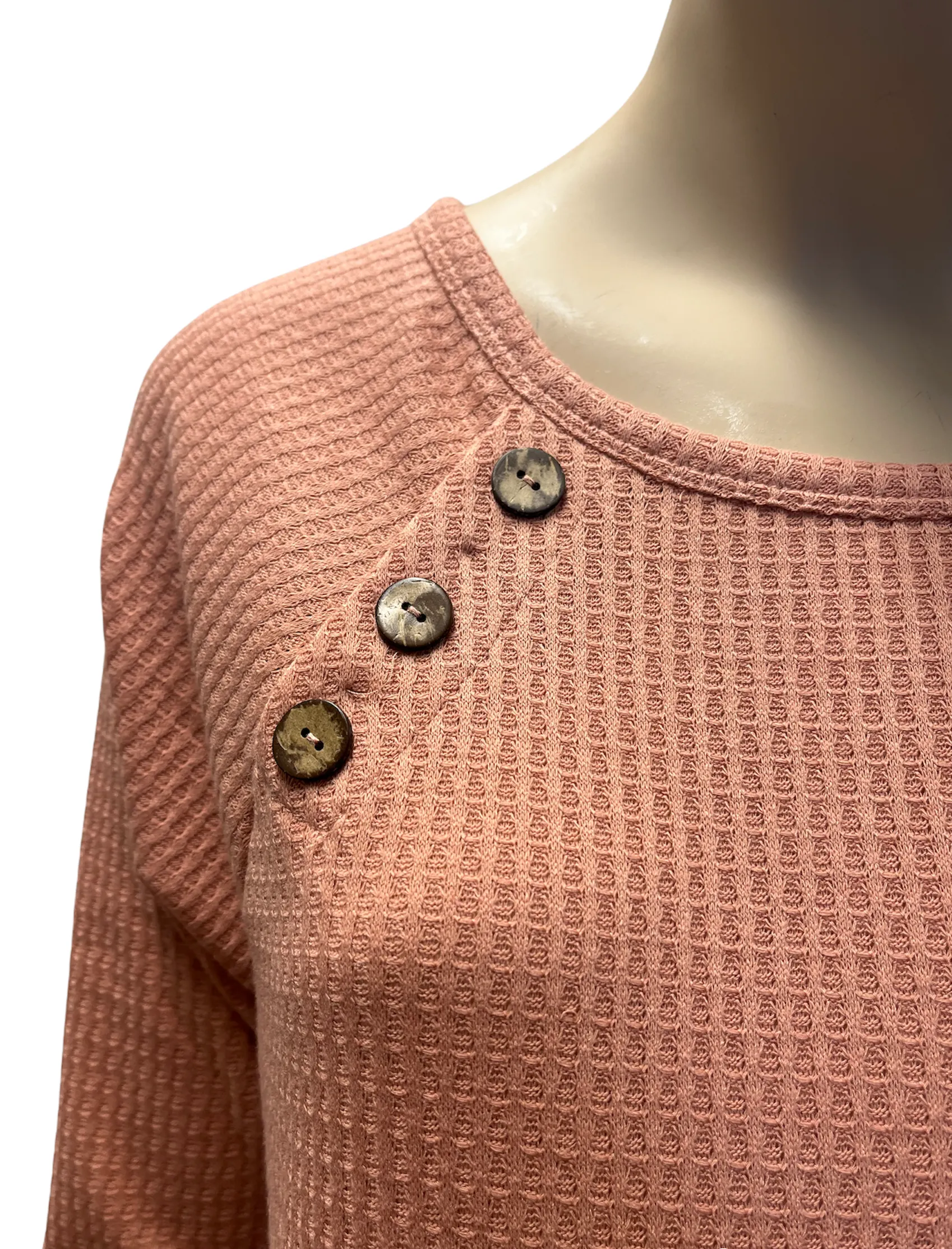 Gwyneth Button Accent Top