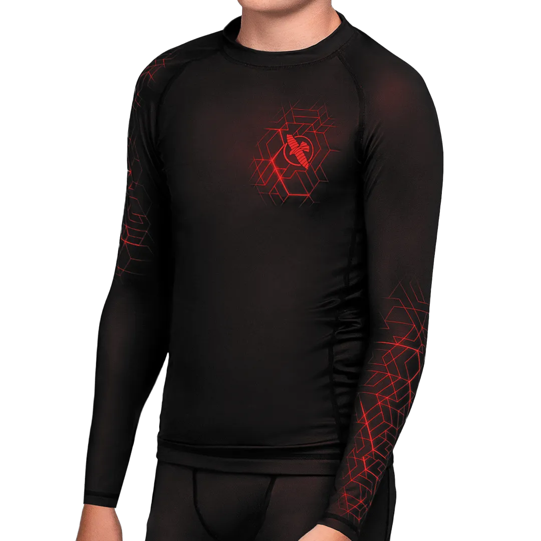 Hayabusa | Geo Long Sleeve Rash Guard - Youth