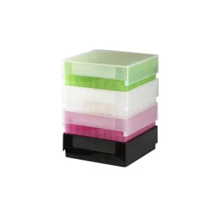 Heathrow Scientific 120043 100-Well Microtube Storage Box, Black