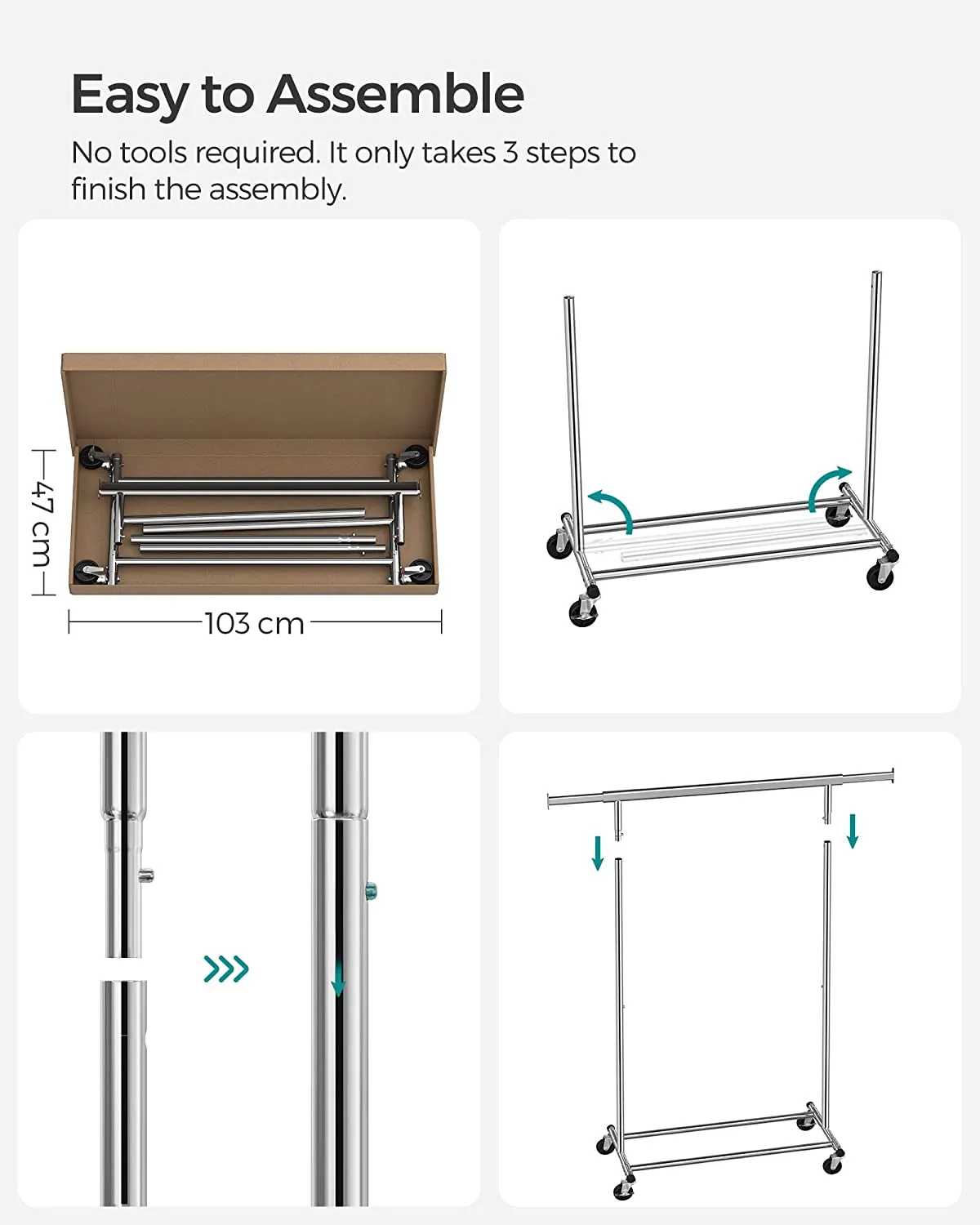 Heavy Duty Metal Garment Rack