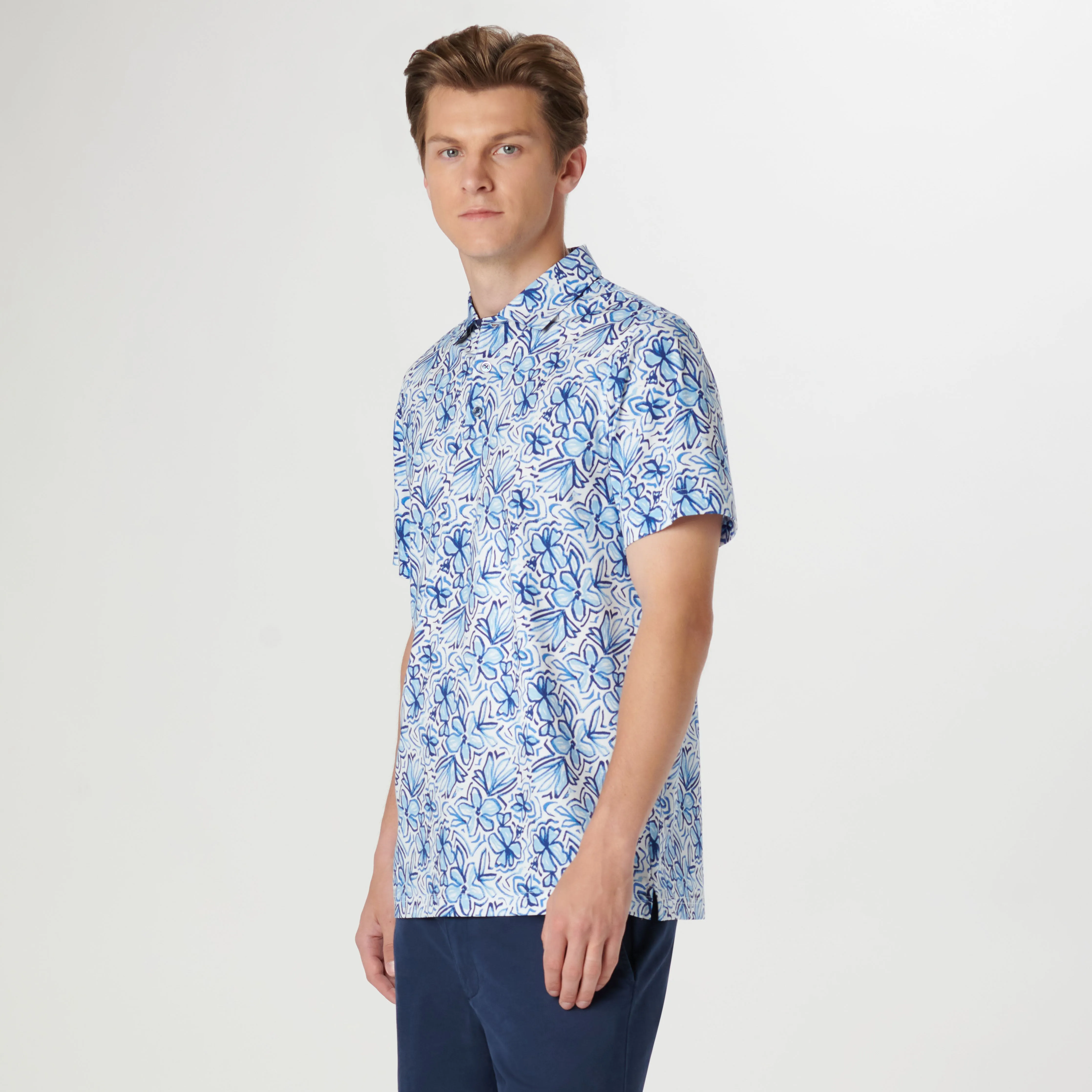 Hendrix Floral Print Polo