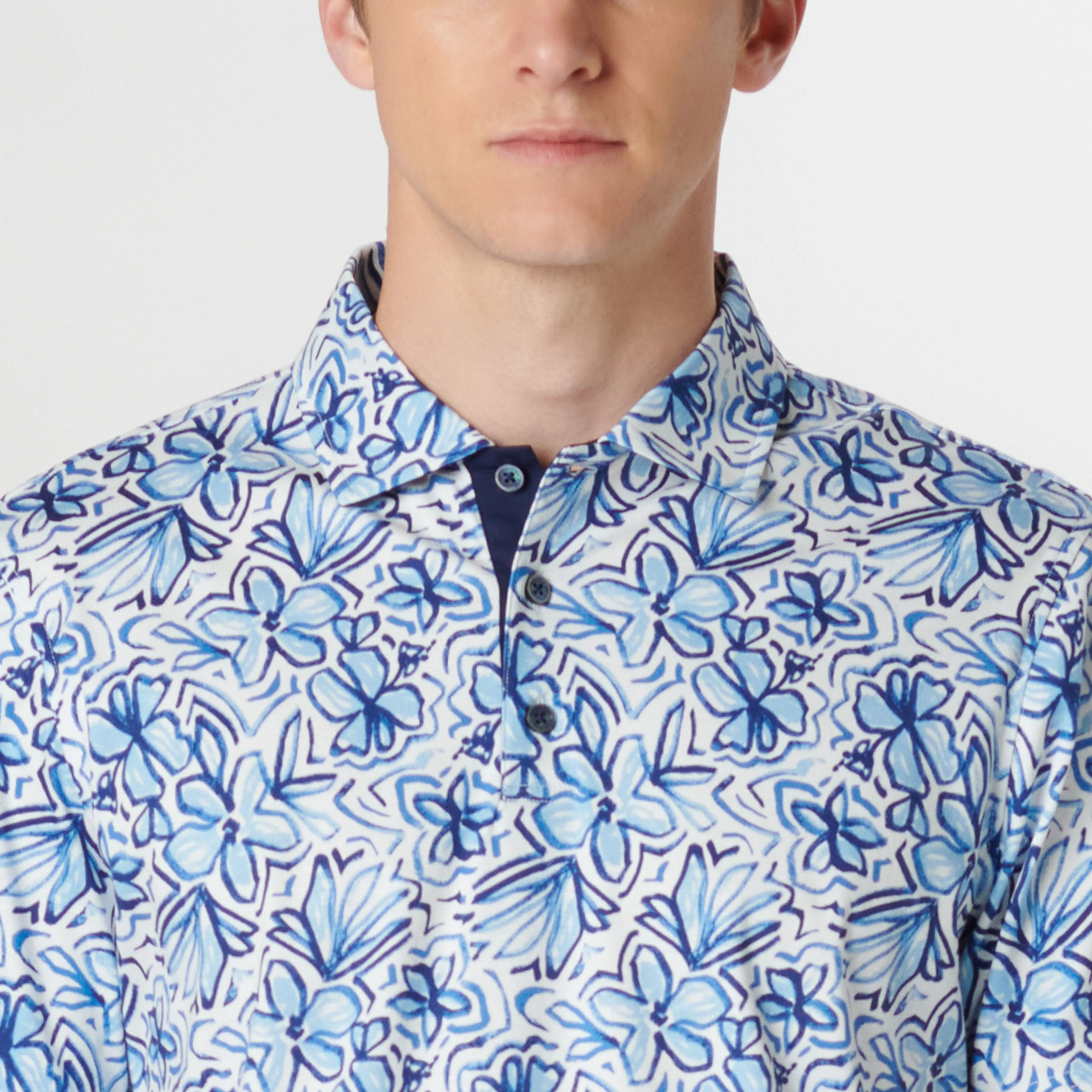 Hendrix Floral Print Polo
