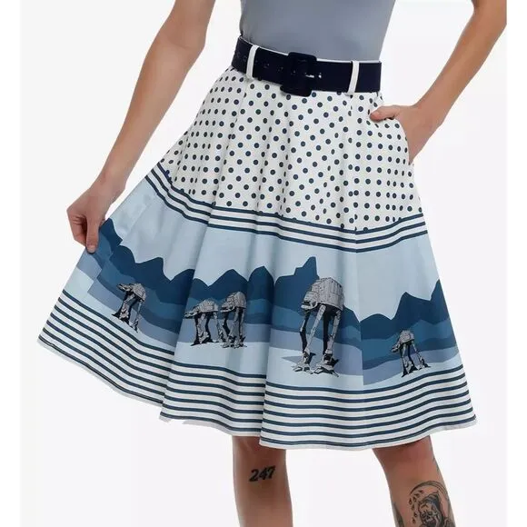 Her Universe Star Wars AT-AT Retro Skirt Small Nwot