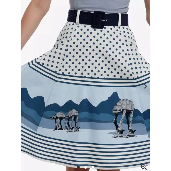 Her Universe Star Wars AT-AT Retro Skirt Small Nwot